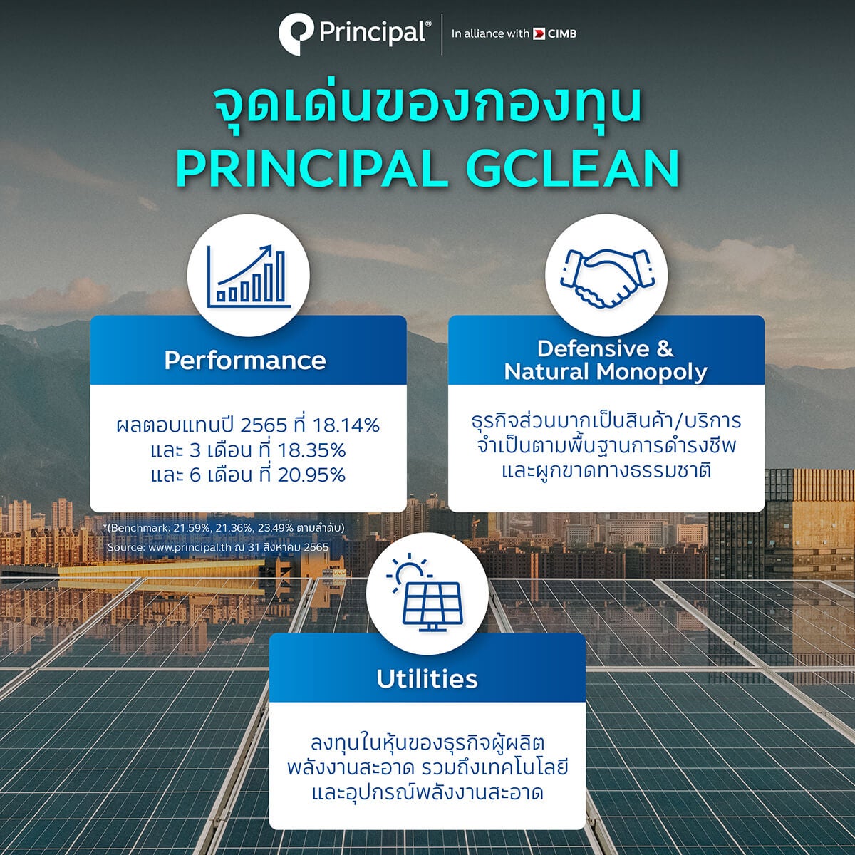 ลงทุนพลังสะอาด พลังงานแห่งโลกอนาคตที่เติบโตแบบยั่งยืนกับ Principal 